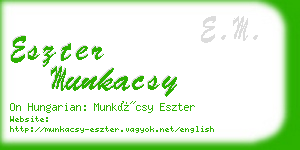 eszter munkacsy business card